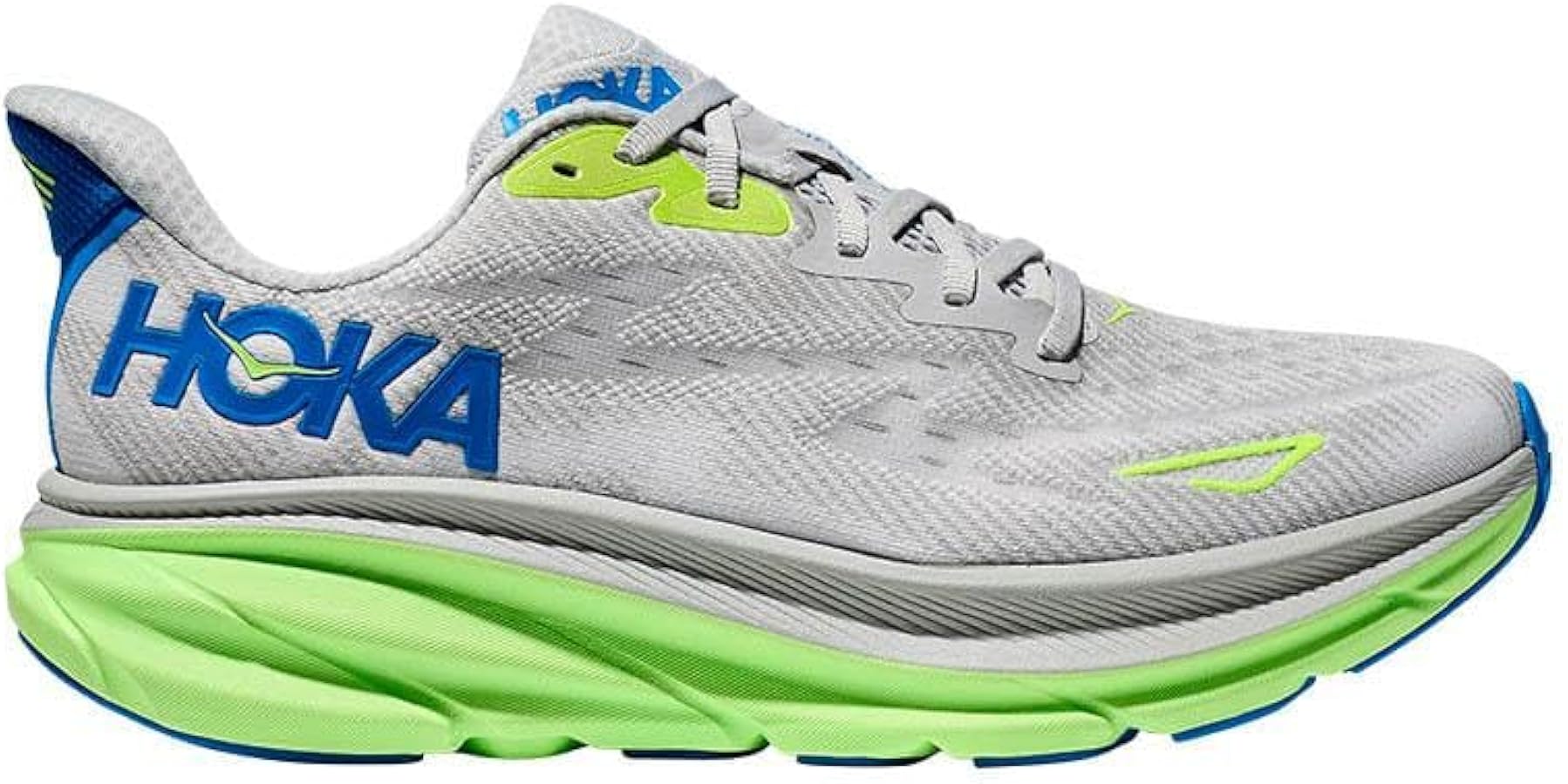 Amazon.com | Hoka Men's Clifton 9 Stardust/Electric Cobalt 8